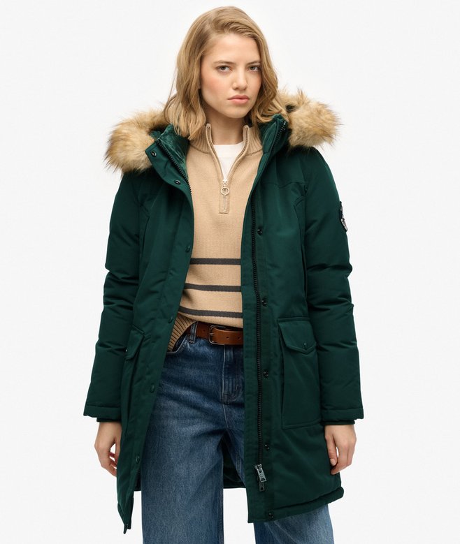 superdry Everest Faux Fur Parka Coat