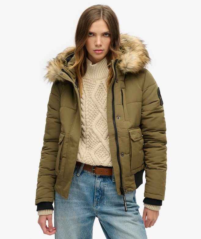 superdry Everest Hooded Bomber Jacket