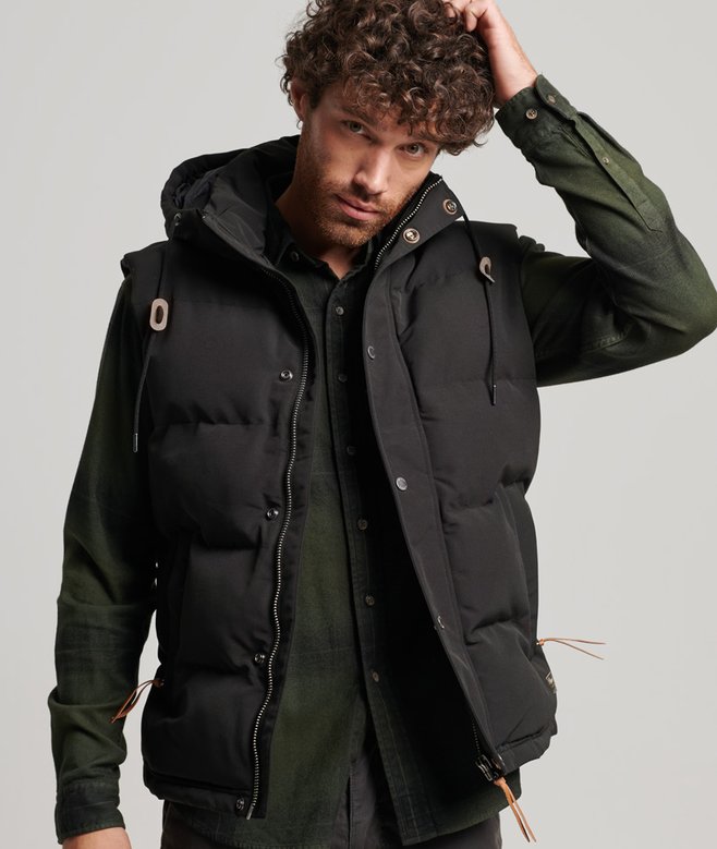 superdry Everest Hooded Puffer Gilet