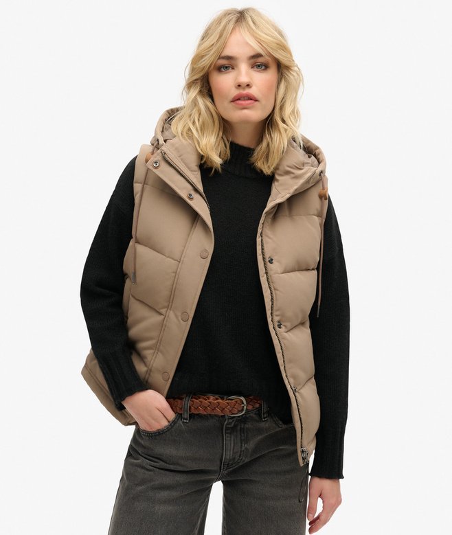 superdry Everest Hooded Puffer Gilet