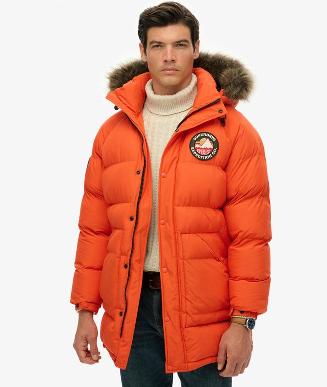 superdry Everest Longline Baffled Parka
