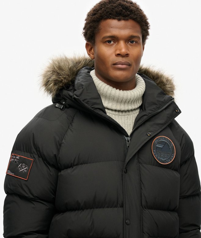 Superdry Everest Longline Baffled Parka Jacket