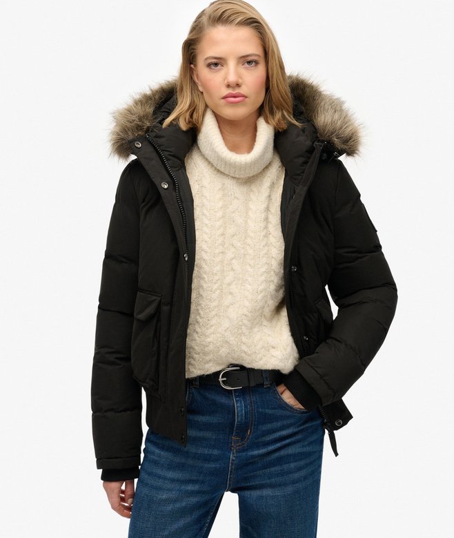 superdry Everest Microfibre Ella Bomber Jacket
