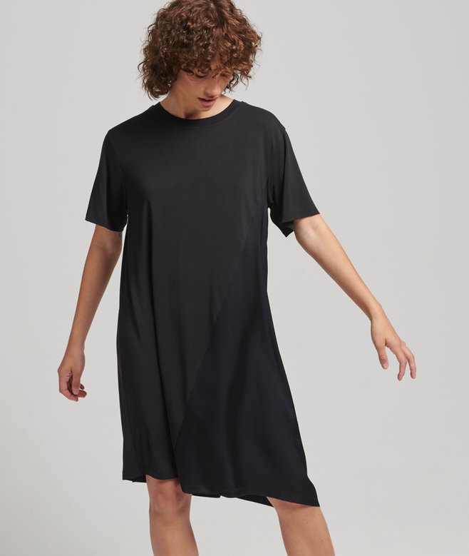superdry Fabric Mix Dress