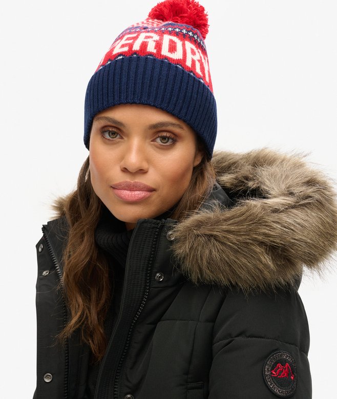 Superdry Fairisle Beanie Hat