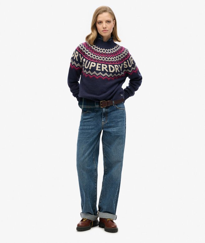 Superdry Fairisle Branded Jumper