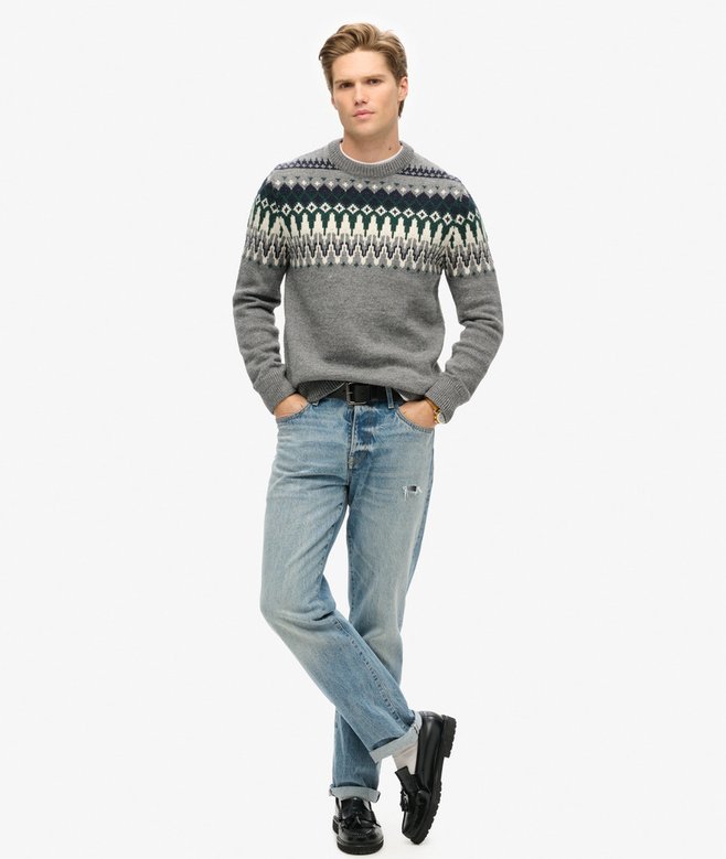 Superdry Fairisle Knit Crew Jumper