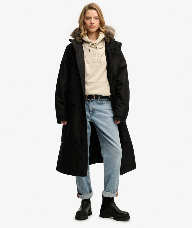 superdry Faux Fur Waterproof Everest Superdry Robe