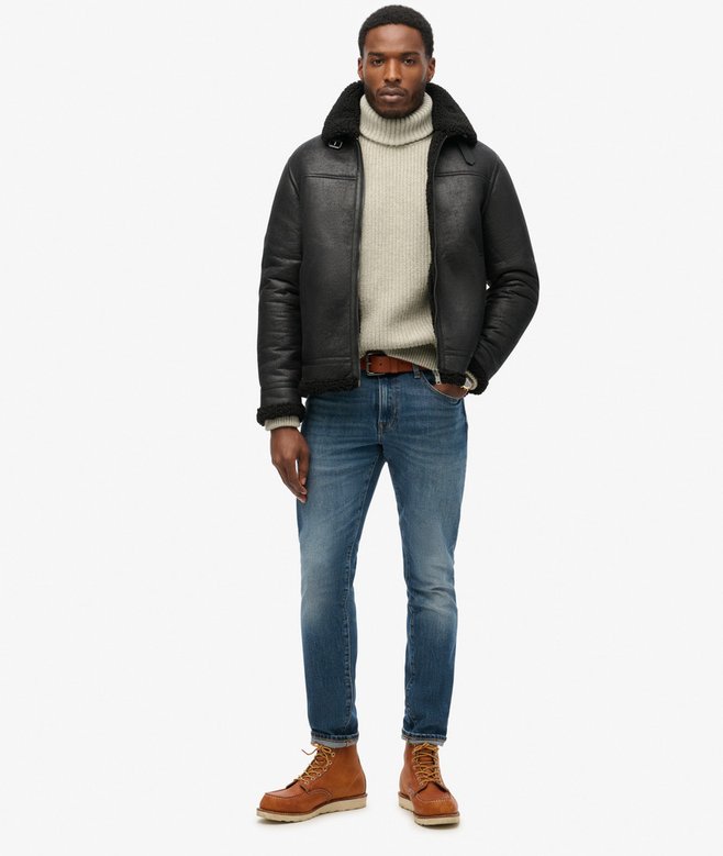 Superdry Faux Shearling Aviator Jacket