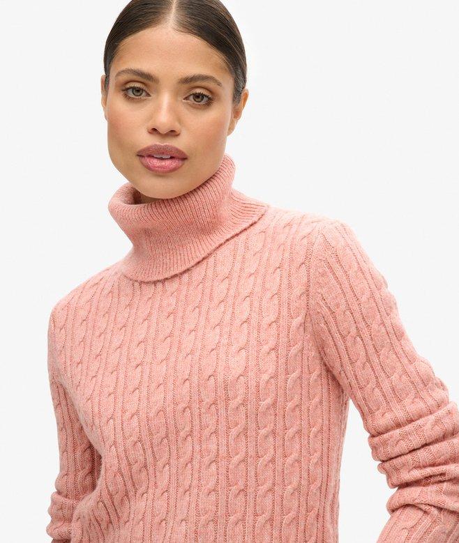 Superdry Fitted Cable Roll Neck Jumper