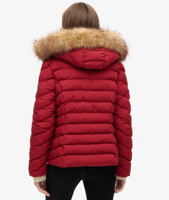 Superdry Fuji Faux Fur Hooded Padded Jacket