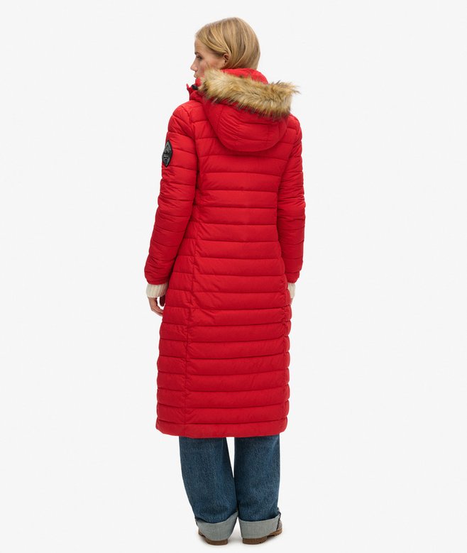 Superdry Fuji Hooded Longline Puffer Coat