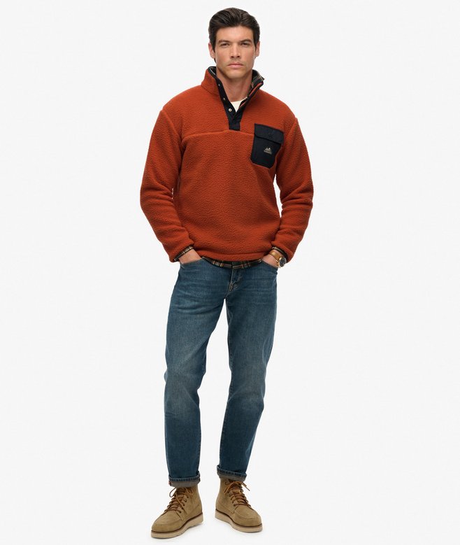 Superdry Fuji Popper Neck Fleece