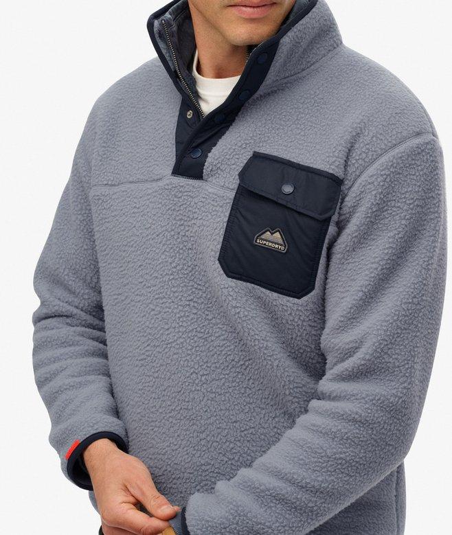 Superdry Fuji Popper Neck Fleece