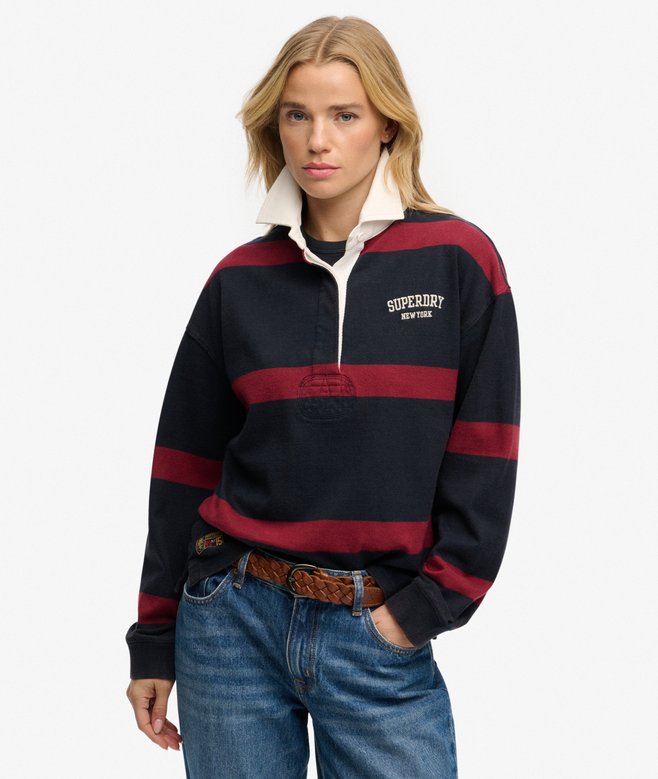 Superdry Heritage Stripe Rugby Top