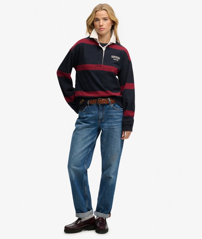 Superdry Heritage Stripe Rugby Top