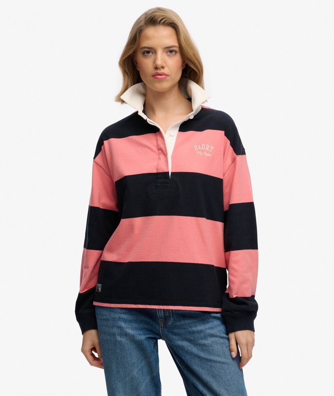Superdry Heritage Stripe Rugby Top