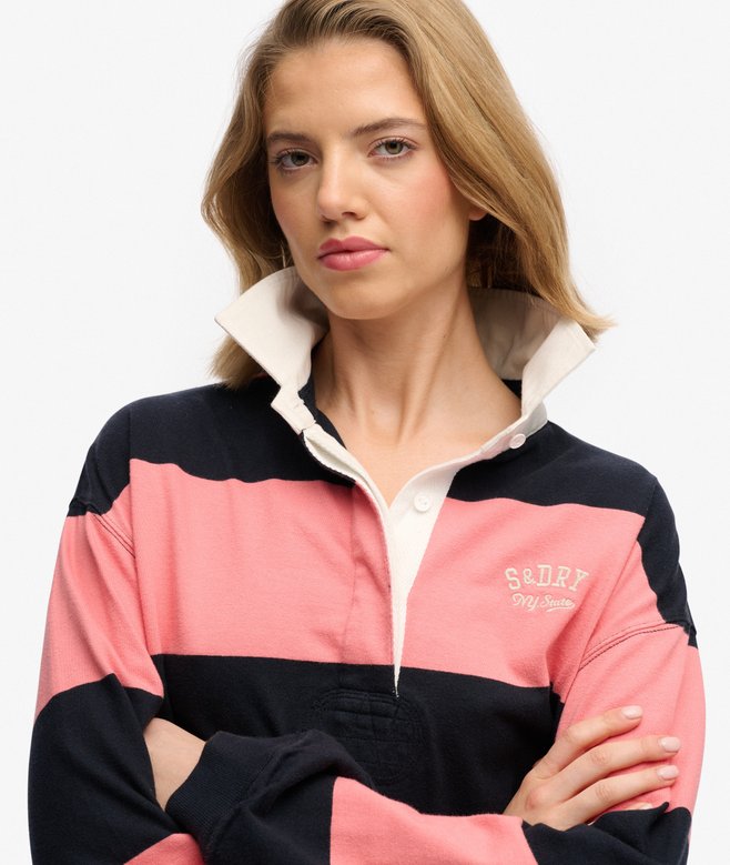 superdry Heritage Stripe Rugby Top