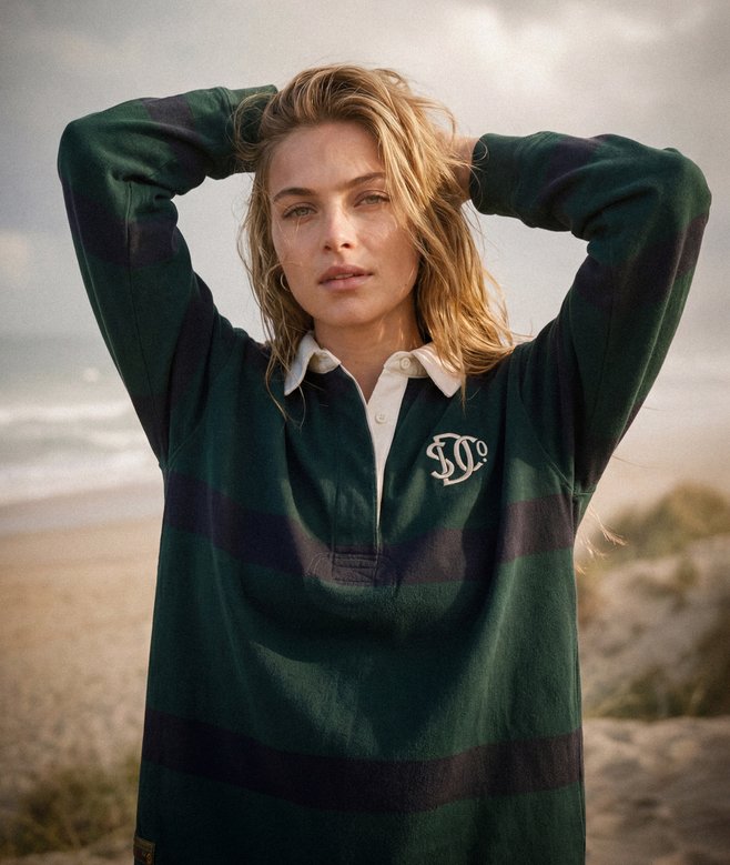 superdry Heritage Stripe Rugby Top