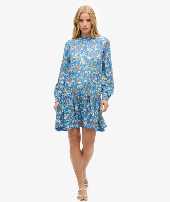 superdry High Neck Mini Dress