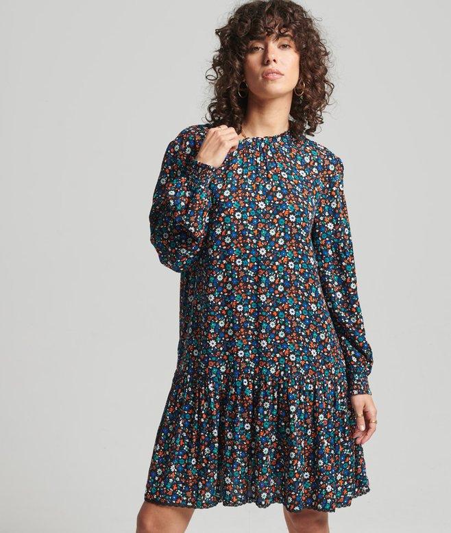 superdry High Neck Mini Dress