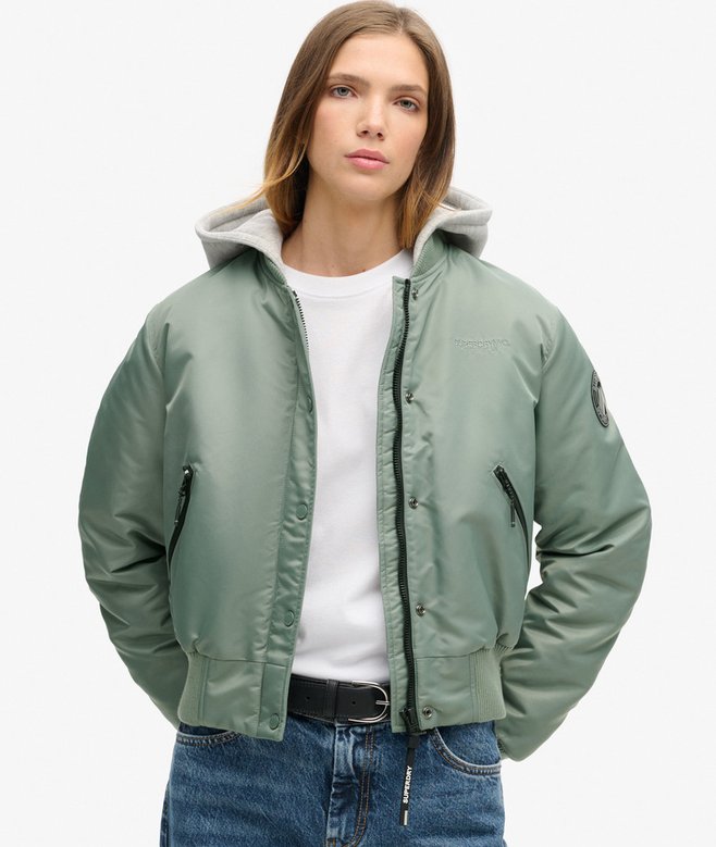 superdry Hooded Bomber Jacket