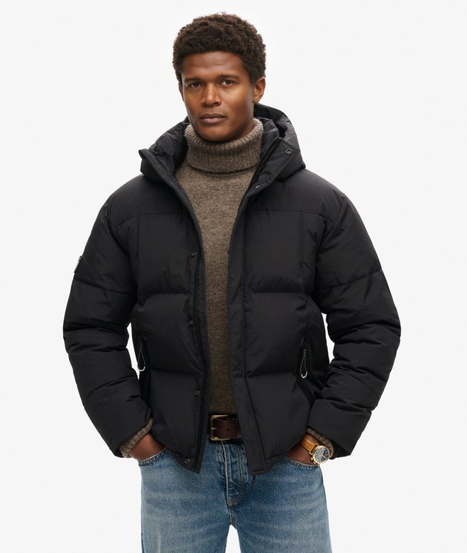 superdry Hooded Box Quilt Puffer Jacket