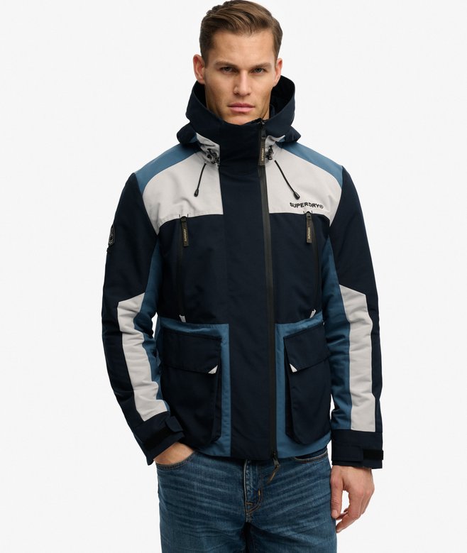 superdry Hooded Colour Block Windbreaker Jacket
