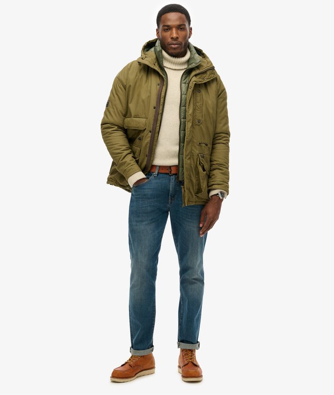 Superdry Hooded Cotton Lined Deck Jacket
