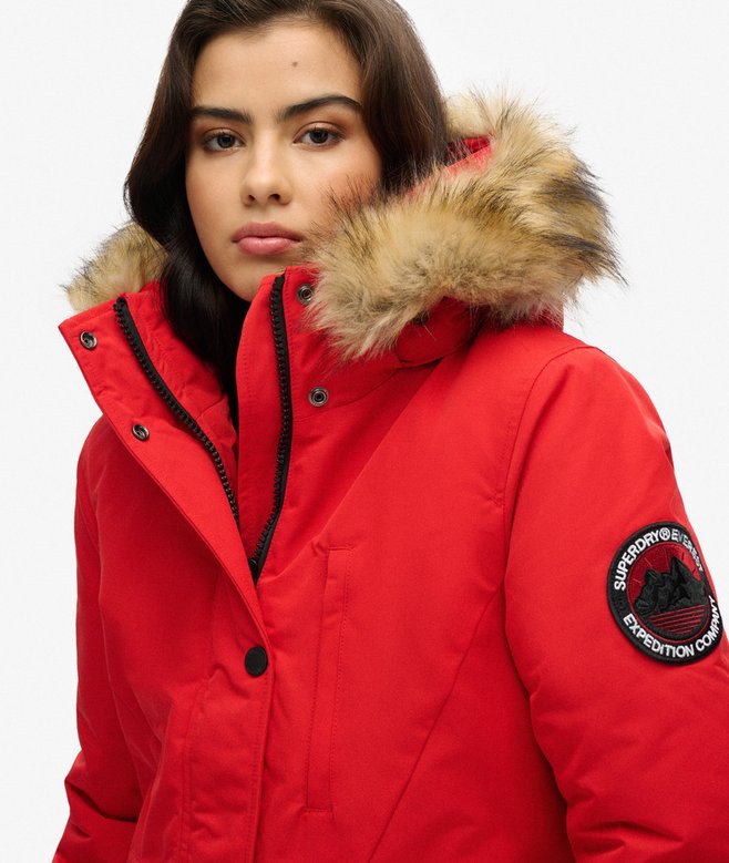 Superdry Hooded Everest Faux Fur Parka Coat