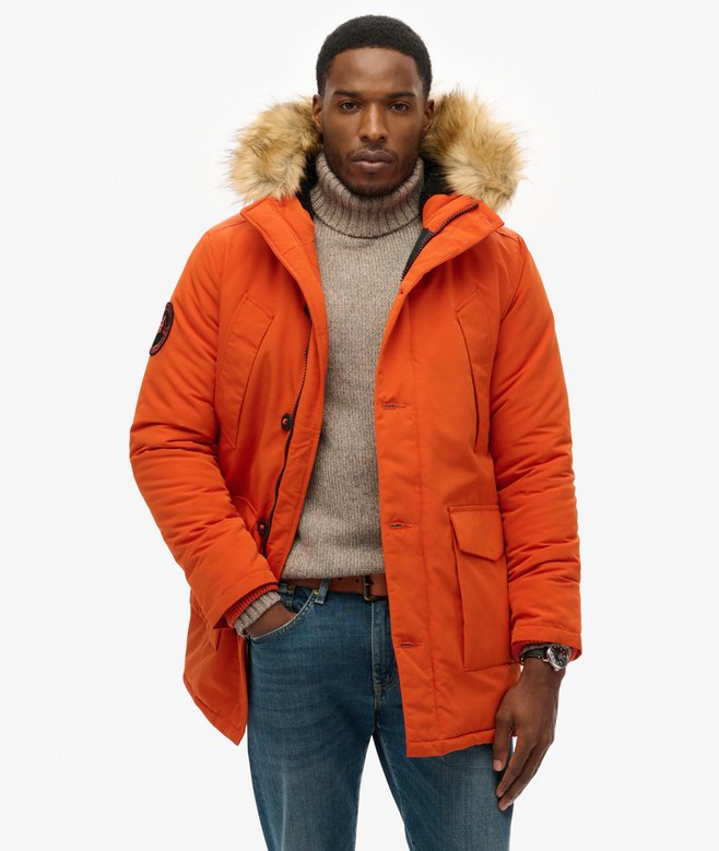 superdry Hooded Everest Faux Fur Parka