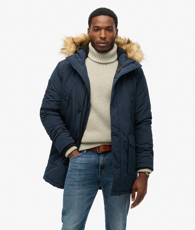 superdry Hooded Everest Faux Fur Parka