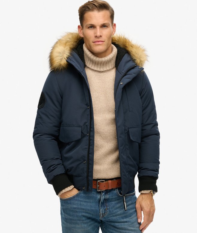 superdry Hooded Everest Puffer Bomber Jacket