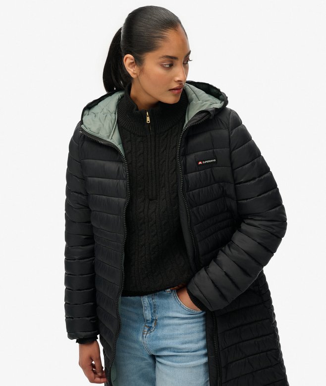 Superdry Hooded Fuji Lite Mid Length Padded Jacket