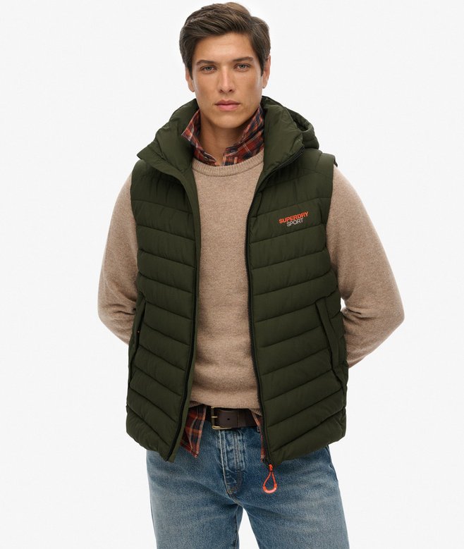 superdry Hooded Fuji Padded Gilet