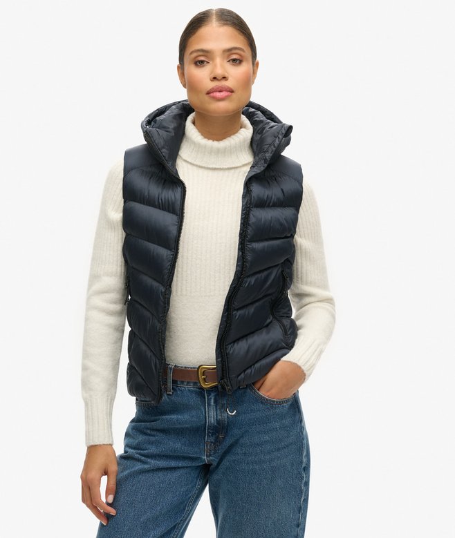 superdry Hooded Fuji Padded Gilet