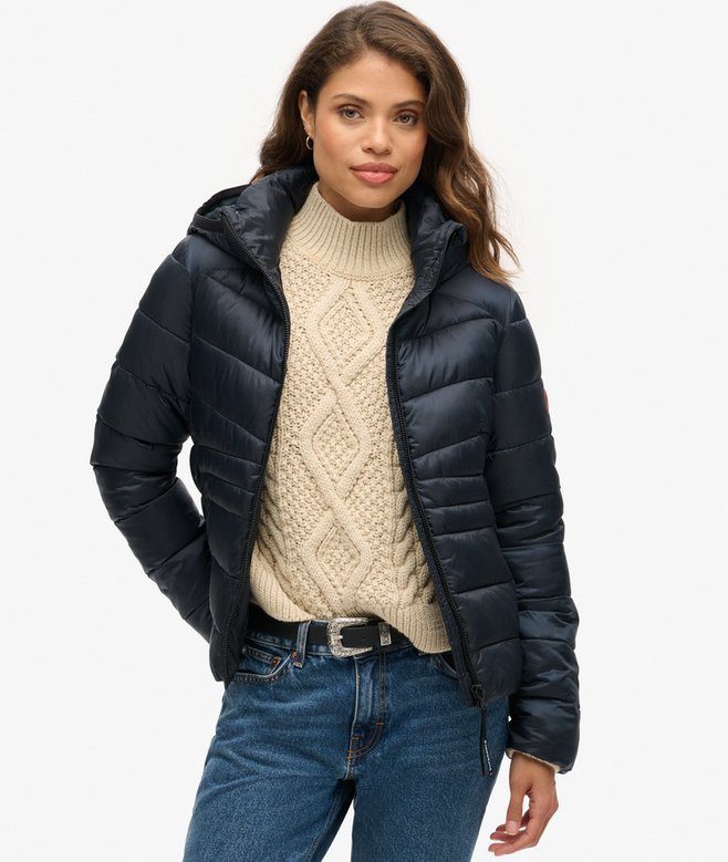 superdry Hooded Fuji Quilted Padded Jacket