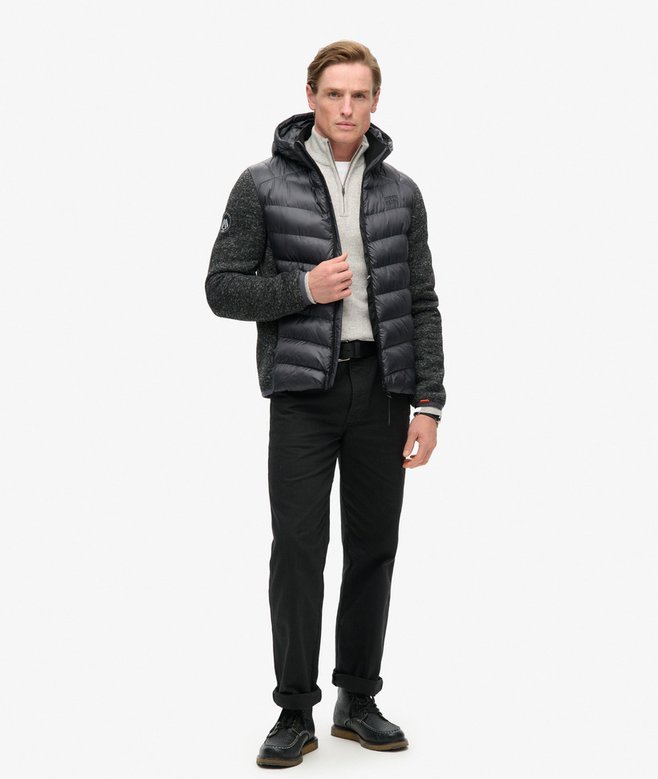 Superdry Hooded Knit Storm Hybrid Jacket