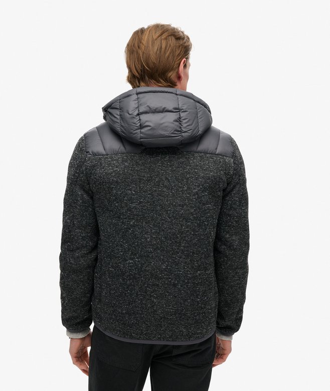 Superdry Hooded Knit Storm Hybrid Jacket