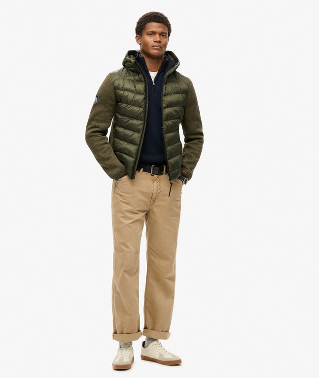 Superdry Hooded Knit Storm Hybrid Jacket