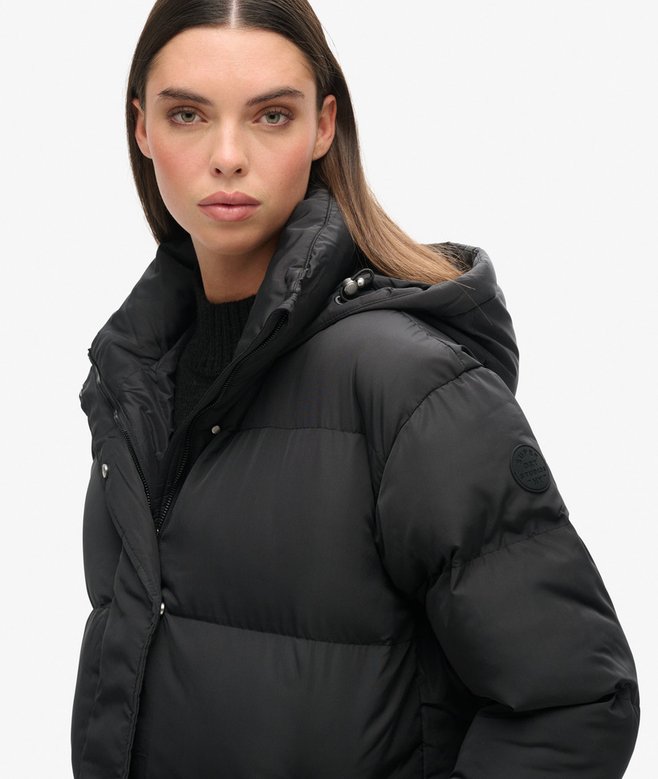 Superdry Hooded Longline Puffer Coat