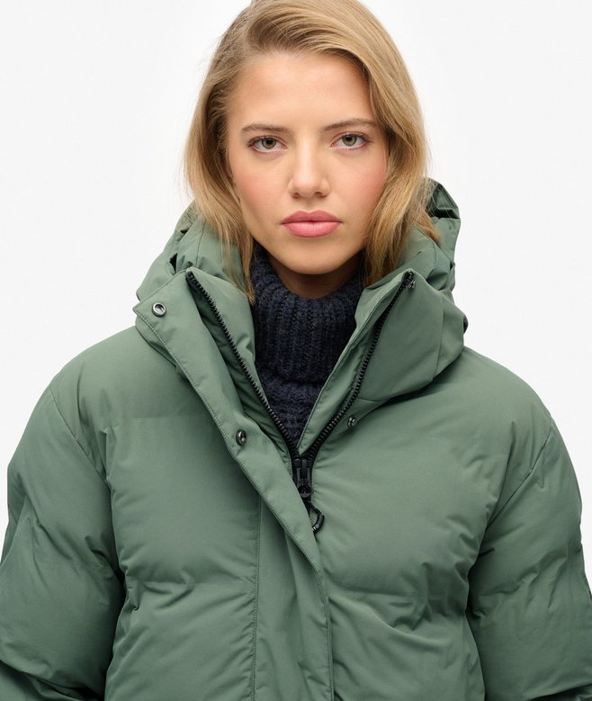 Superdry Hooded Longline Puffer Jacket
