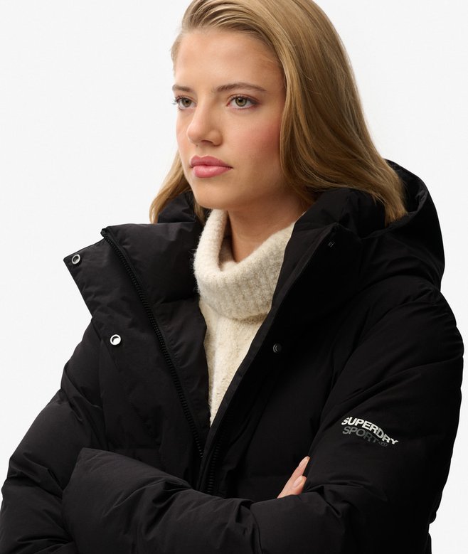Superdry Hooded Longline Puffer Jacket