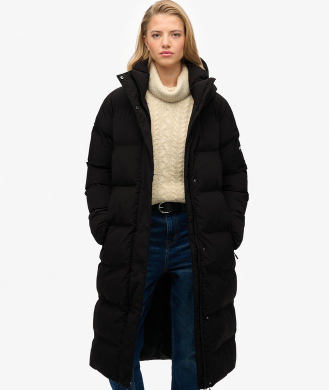 superdry Hooded Longline Puffer Jacket