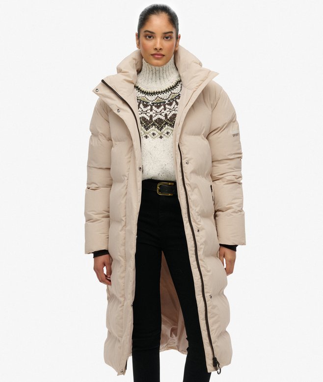 superdry Hooded Longline Puffer Jacket