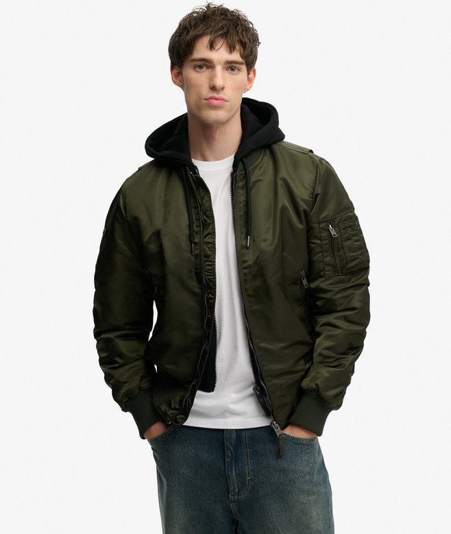 superdry Hooded MA1 Bomber Jacket
