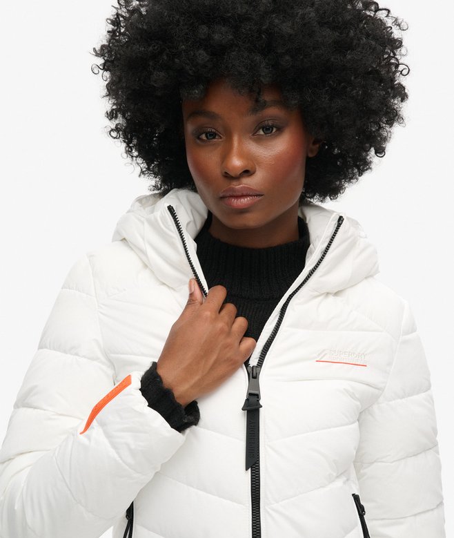 Superdry Hooded Microfibre Padded Jacket