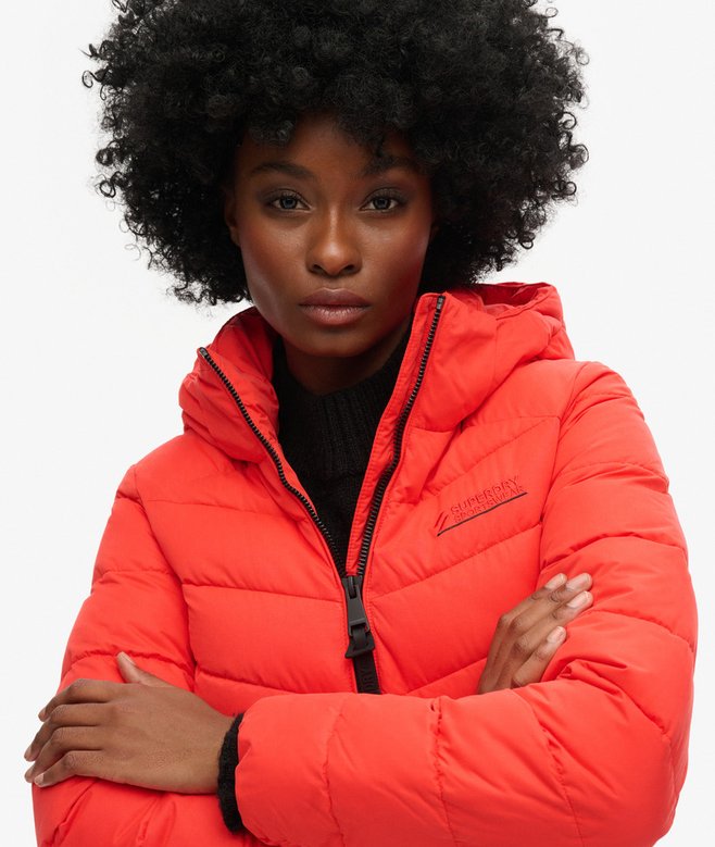 Superdry Hooded Microfibre Padded Jacket