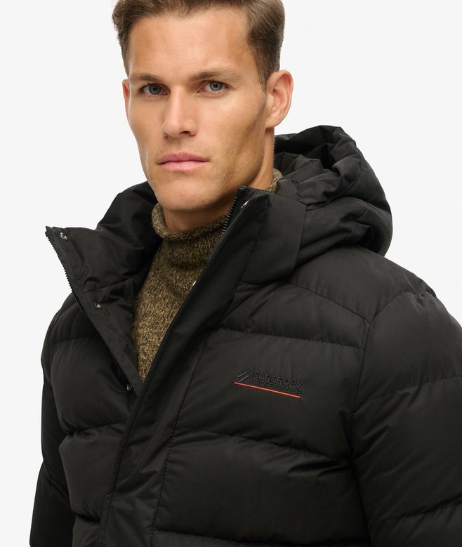 Superdry Hooded Microfibre Sports Puffer Jacket