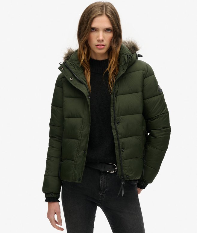 superdry Hooded Mid Layer Short Jacket